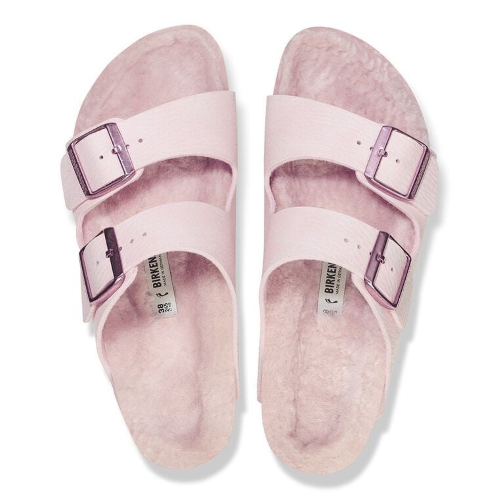 Birkenstock Shearling Arizona Sandals 💗